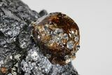 Fluorescent Zircon Crystal in Biotite Schist - Norway #175856-1